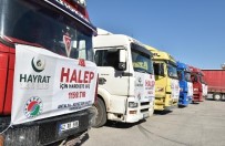 YARDIM KONVOYU - Kepez'den Halep'e 10 TIR İnsani Yardım