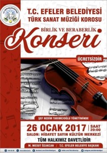 Efeler Belediyesi Türk Sanat Müziği Korosu İlk Konserini Verecek