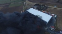 EŞREF BITLIS - Fabrika Yangını Havadan Böyle Görüntülendi