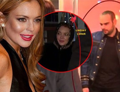 Lindsay Lohan, İstanbul'da Faruk Sabancı ile buluştu