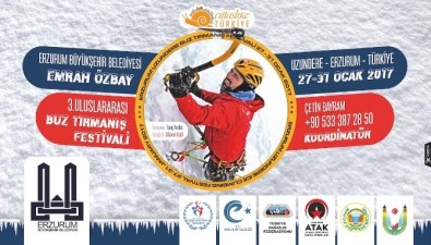 Erzurum'da '3. Emrah Özbay Uluslararası Buz Tırmanış Festivali'