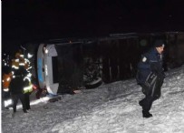 Konya’da yolcu otobüsü şarampole devrildi: 1 ölü, 46 yaralı
