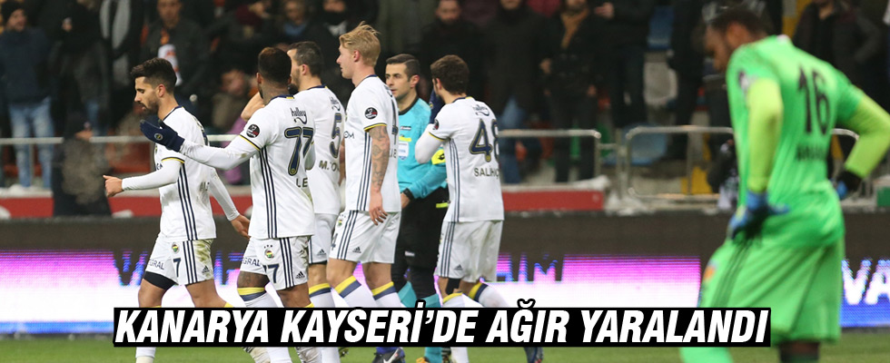 Fenerbahçe, Kayseri'de ağır yaralı