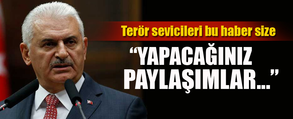 Başbakan Binali Yıldırım'dan kritik uyarı