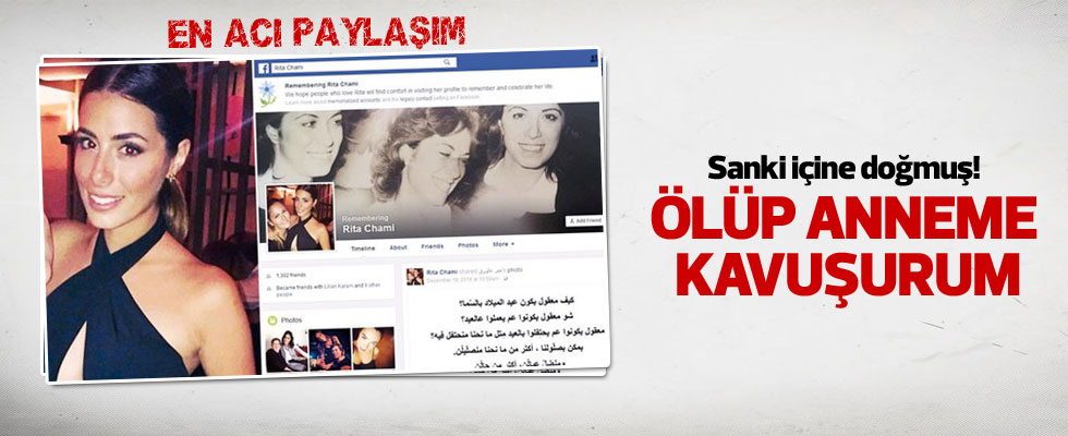 Rita'nın acı paylaşımı: Ölüp anneme kavuşurum