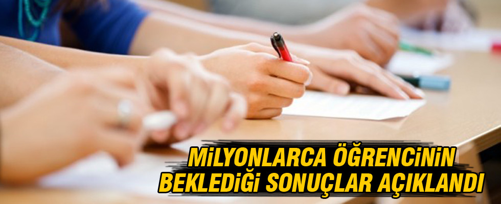 Merakla beklenen sonuçlar açıklandı