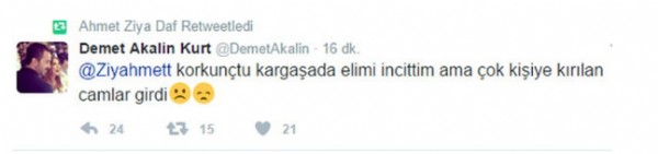 Kanlı saldırının ortasında kaldı