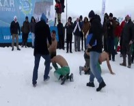 Kar Güreşinde Kavga Kamerada