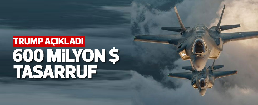 Trump'tan F-35 açıklaması