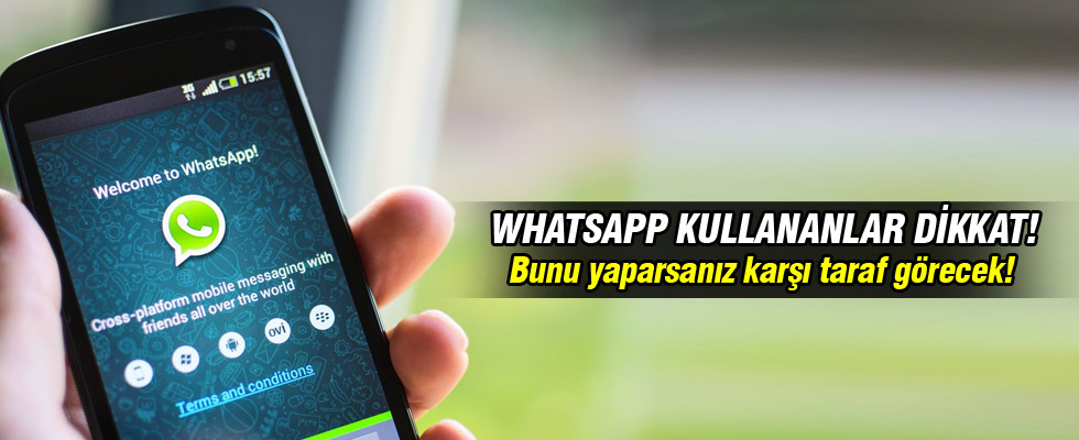 WhatsApp, ekran görüntüsü (screen shot) alanı bildirecek mi?