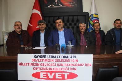 Kayseri'de Ziraat Odaları Referandumda 'Evet' Oyunu Vereceğini Açıkladı