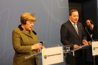 Merkel İsveç'te