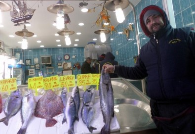 Kar Yağdı, Balık Fiyatları Tavan Yaptı