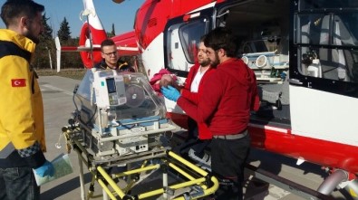 Ambulans Helikopter 3 Aylık Sinem İçin Havalandı