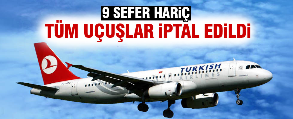 THY seferlerini iptal etti