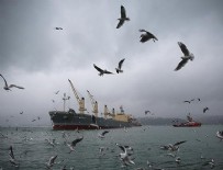 İSTANBUL BOĞAZI - İstanbul Boğazı'nda gemi geçişleri çift yönlü askıya alındı