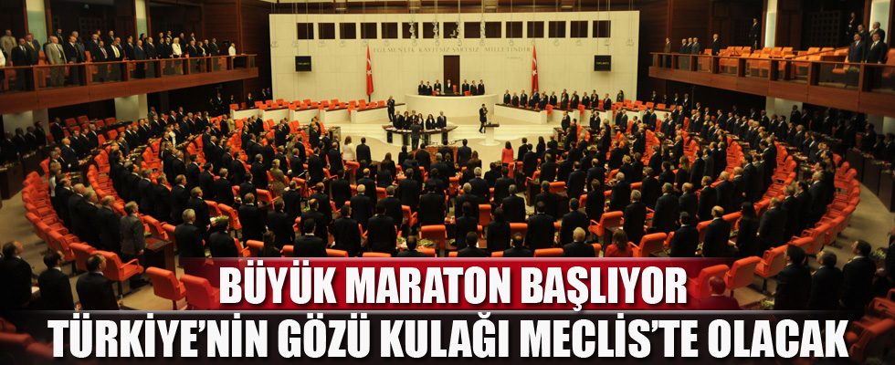 15 günlük anayasa maratonu başlıyor