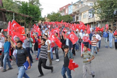 Kocaköy'de Teröre Lanet Yürüyüşü