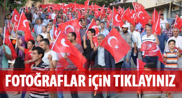 Diyarbakır'da 'Teröre Lanet' yürüyüşü düzenlendi