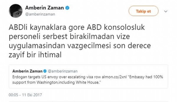 ABD'nin sesi Amberin! Şantajı belgeledi