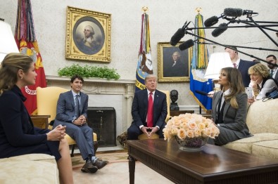 ABD Başkanı Trump, Kanada Başbakanı Trudeau İle Bir Araya Geldi