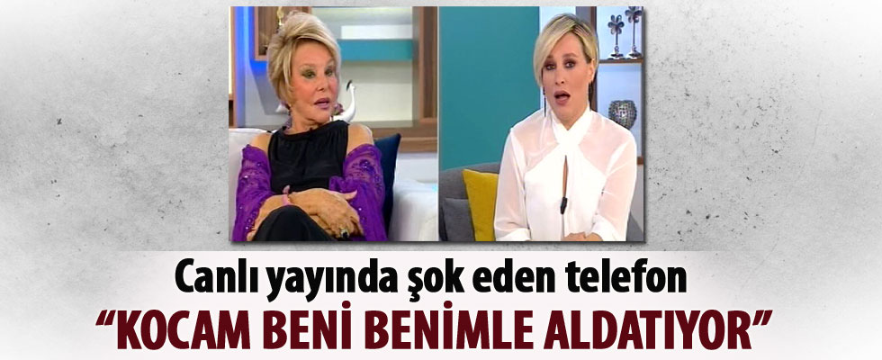 Canlı yayında şok eden telefon