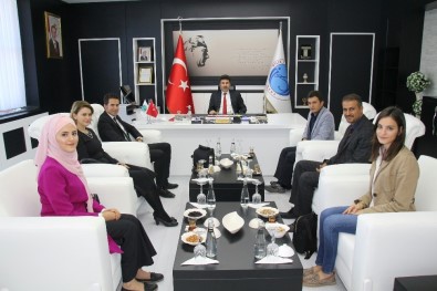 Rektör Karacoşkun TEMA İl Temsilcisi Ahmet Özcan'ı Kabul Etti