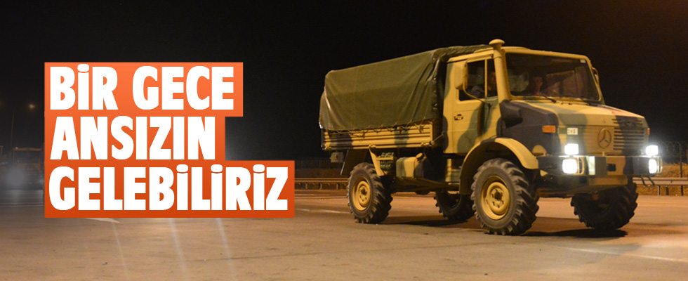 Sınıra tank sevkiyatı yapıldı