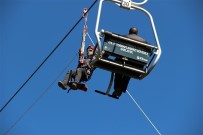 KURTARMA TATBİKATI - Telesiyejde Mahsur Kalanları Kurtarma Tatbikatı Nefes Kesti