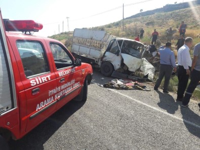 Siirt'te Trafik Kazası Açıklaması 2 Ölü, 6 Yaralı