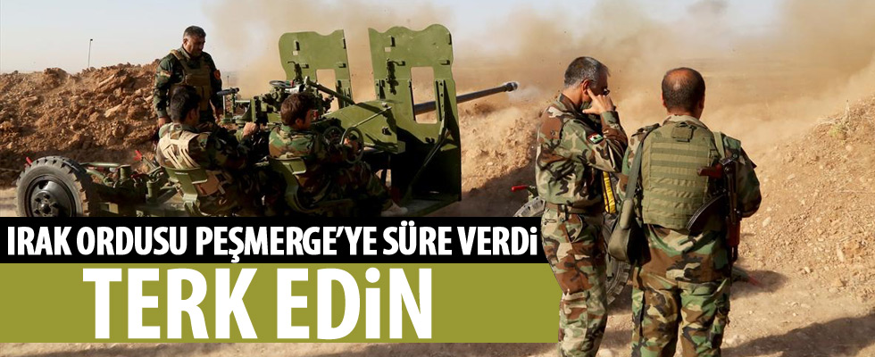 Irak'tan Peşmerge'ye süre