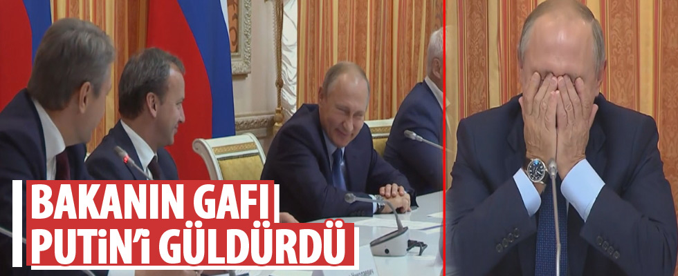 Tarım Bakanı'nın gafı Putin'i güldürdü