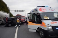 Otomobil Mobese Direğine Çarpıp Takla Attı Açıklaması 1 Yaralı