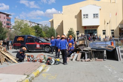 Ağrı'da Deprem Ve Yaygın Tatbikatı