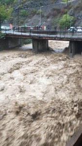 Artvin'de Şiddetli Yağmur Derelerin Taşmasına Sebep Oldu