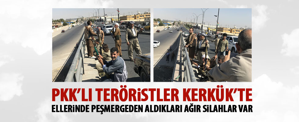 PKK'lı teröristler Kerkük'te devrede