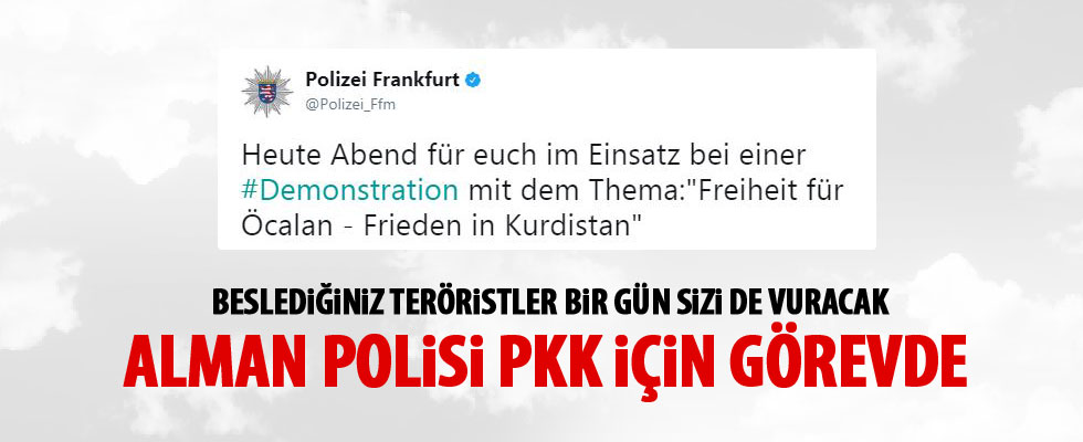 Alman polisinden skandal tweet
