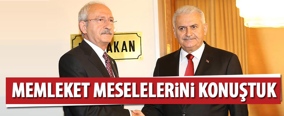 Başbakan Yıldırım ile CHP Genel Başkanı Kılıçdaroğlu görüştü