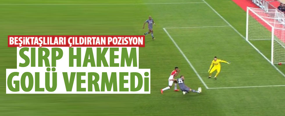 Beşiktaş'ın golü verilmedi