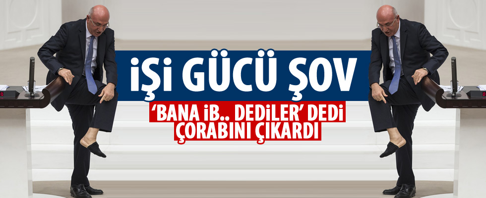 Mahmut Tanal'dan çorap şov