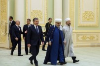 Özbekistan Cumhurbaşkanı Mirziyoyev, Diyanet İşleri Başkanı Erbaş'ı Kabul Etti