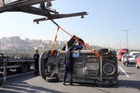 SEYRANTEPE - TEM'de Trafiği Kilitleyen Kaza