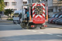 YOL ÇİZGİSİ - Yol Çizgi Çalışması Başladı