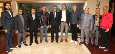 Beylikbağıspor'un Yeni Başkanı Yarsız'dan Başkan Köşker'e Ziyaret