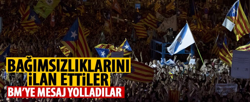 Katalonya'dan referandum sonrası açıklama