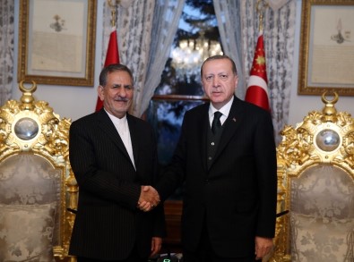 Cumhurbaşkanı Erdoğan, İran Cumhurbaşkanı Birinci Yardımcısı Cihangiri'yi Kabul Etti