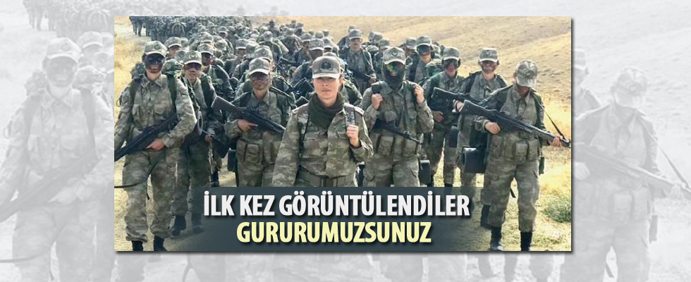 TSK'nın kadın komandoları ilk kez görüntülendi