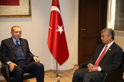 Cumhurbaşkanı Erdoğan, Malezya Başbakan Yardımcısı'nı Kabul Etti