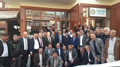 MHP Narman'da İstişare Toplantısı Yaptı, Esnafı Dinledi