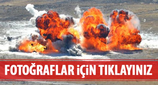 Milli silahlar tatbikatta kullanıldı